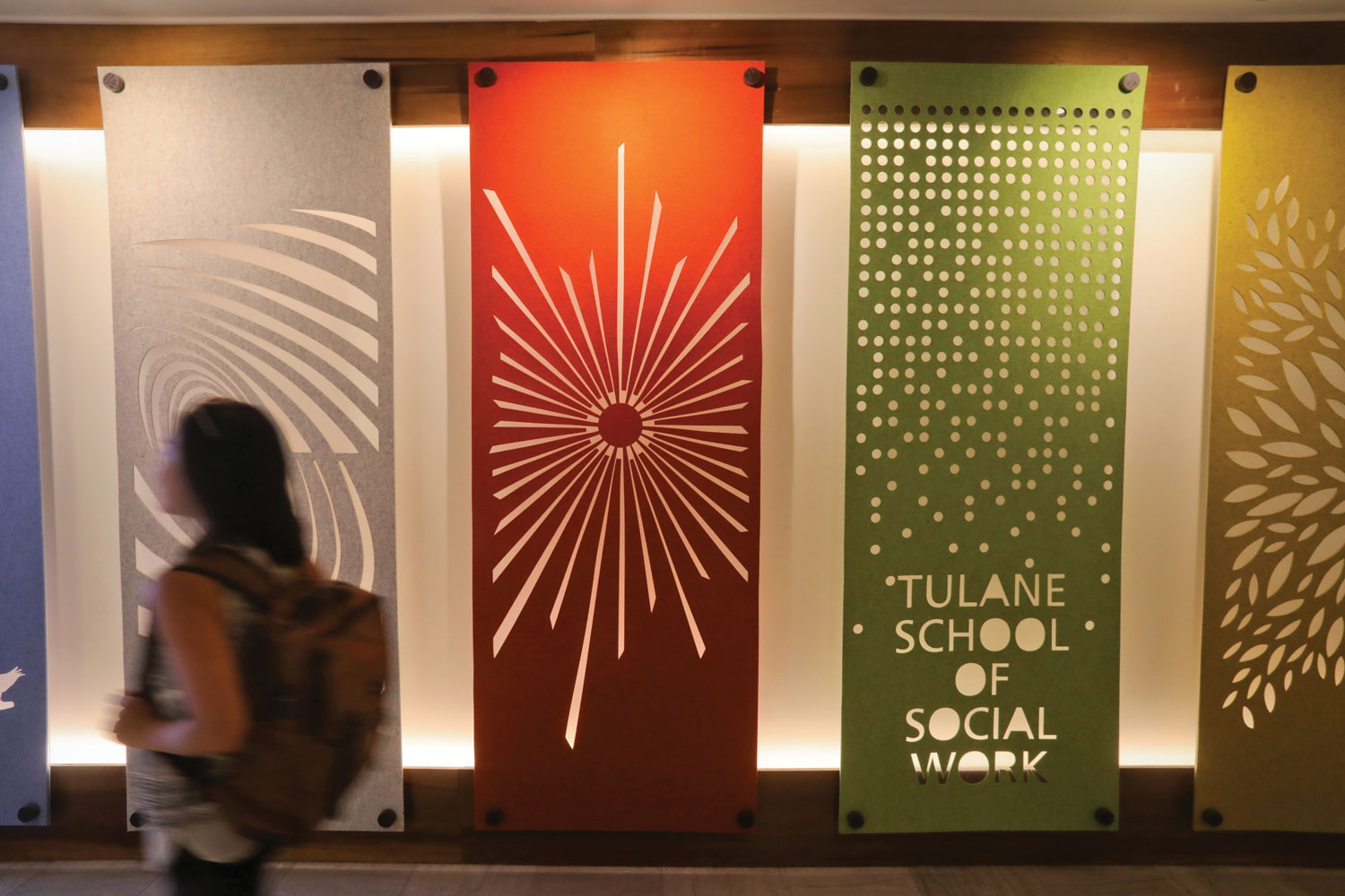 Interior artwork of the Tulane School of Social Work