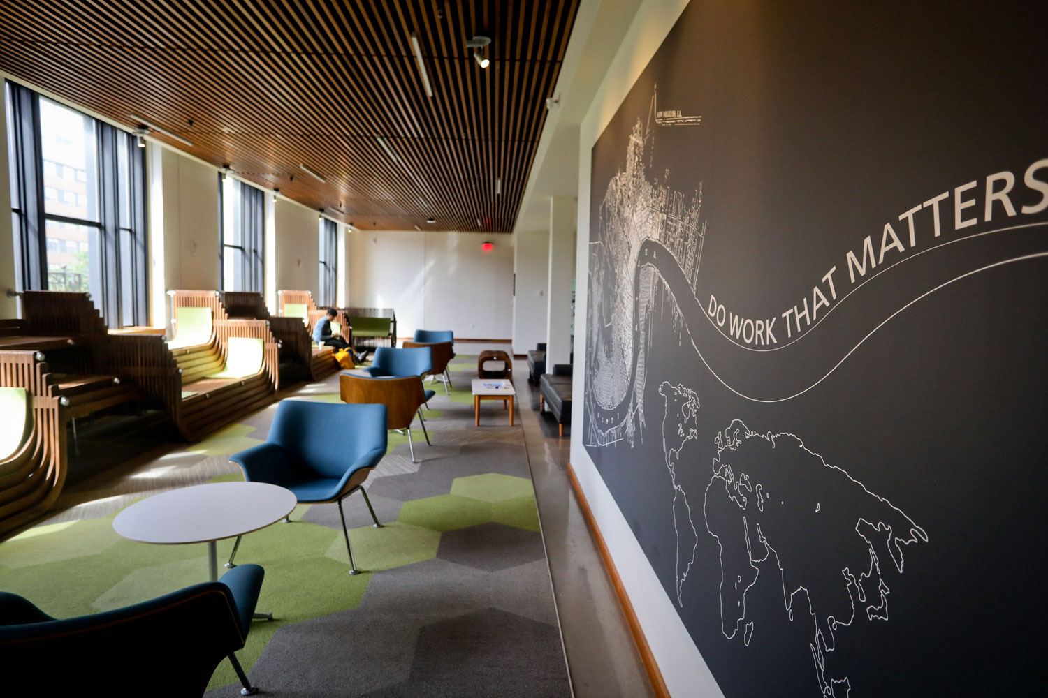 Interior mural at the Tulane School of Social Work