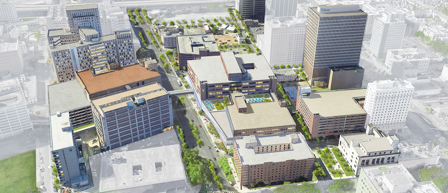 Rending of future downtown developments
